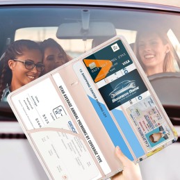 CoBak Car Registration and Insurance Holder - Vehicle Glove Box Car Organizer, Auto Truck Comparment Accessories Case for