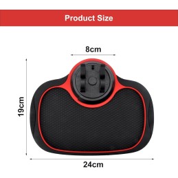 Multifunction Phone Pad Holder, Anti Skid Car Dashboard Sticky Pad, Non-Slip Mat for Car 360 Degrees Rotating Phone Holder Mat