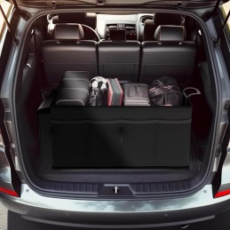 HOTOR Trunk Organizer for Car - Large-Capacity Car Organizer, Foldable Trunk organizer for SUVs & Sedans, Sturdy Car