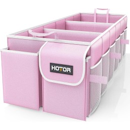 HOTOR Trunk Organizer for Car - Large-Capacity Car Organizer, Foldable Trunk organizer for SUVs & Sedans, Sturdy Car