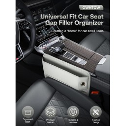 Universal Fit Car Gap Filler, Premium Leather Car Seat Gap Filler Organizer, Car Organizer Car Accessories for Women Men, Car