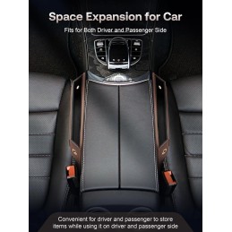 Universal Fit Car Gap Filler, Premium Leather Car Seat Gap Filler Organizer, Car Organizer Car Accessories for Women Men, Car