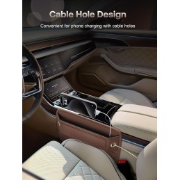 Universal Fit Car Gap Filler, Premium Leather Car Seat Gap Filler Organizer, Car Organizer Car Accessories for Women Men, Car