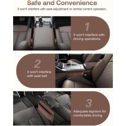 Universal Fit Car Gap Filler, Premium Leather Car Seat Gap Filler Organizer, Car Organizer Car Accessories for Women Men, Car