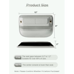 Universal Fit Car Gap Filler, Premium Leather Car Seat Gap Filler Organizer, Car Organizer Car Accessories for Women Men, Car
