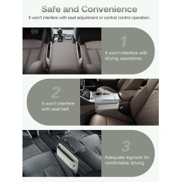 Universal Fit Car Gap Filler, Premium Leather Car Seat Gap Filler Organizer, Car Organizer Car Accessories for Women Men, Car