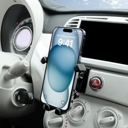 KUNGKIC For FIAT 500 2008-2023 Abarth 595 2012-2023 Car Phone Holder Adjustable Car Phone Holder Accessories Interior