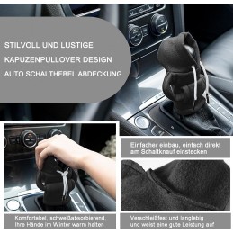 CORATED Schalthebel Hoodie, Auto Schalthebel Abdeckung, Hoodie für Schaltknauf, Lustige Hoodies Auto Schalthebel Innenraum