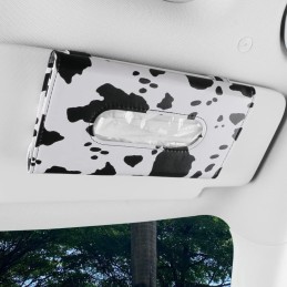 Leather Tissue Holder, Mask Holder, Rectangular Sun Visor Napkin, Mask Dispenser, Premium Car Tissue Box for car, Vehicle