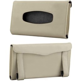 Leather Tissue Holder, Mask Holder, Rectangular Sun Visor Napkin, Mask Dispenser, Premium Car Tissue Box for car, Vehicle