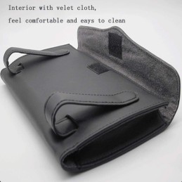 Leather Tissue Holder, Mask Holder, Rectangular Sun Visor Napkin, Mask Dispenser, Premium Car Tissue Box for car, Vehicle