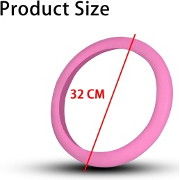 JNNJ Auto Lenkradhülle, Auto Lenkradhülle Aus Silikon, Anti-Rutsch Lenkradhülle Atmungsaktiv Lenkradbezug, Universal Elastisch