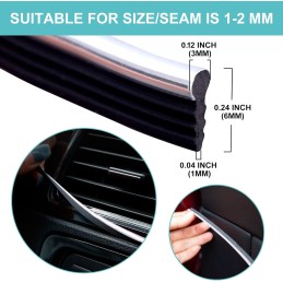 Auto Zubehör Innenraum -10M Automobile Gap Fillers Moulding Line Dekoratives Zubehör DIY Filler Flexible Strip Universal