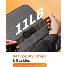 HOTOR Car Trash Can with Lid and Storage Pockets - 100% Leak-Proof Organizer, Waterproof Garbage Can, Multipurpose Trash Bin for