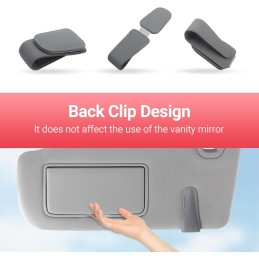 Sunglass Holder for Car Visor Sunglasses Clip Magnetic Leather Glasses Eyeglass Holder Truck Interior Car Accessories for Woman