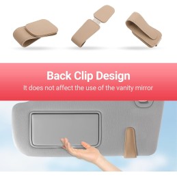 Sunglass Holder for Car Visor Sunglasses Clip Magnetic Leather Glasses Eyeglass Holder Truck Interior Car Accessories for Woman