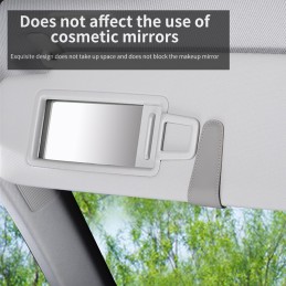 Magnetic Leather Sunglass Holder for Car, Sunglasses Clip for Car Visor, Auto Interior Accessories Universal for Different Size