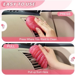 PULIDIKI Car Cleaning Gel for Car Cleaning Putty Car Slime for Cleaning Car Interior Cleaner Car Cleaning Supplies Auto