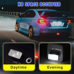 4 PCS USB LED Car Interior Atmosphere Lamp, Plug-in USB Decor Night Light, Portable Auto Ambient Lighting Kit, Universal Vehicle