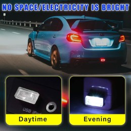 4 PCS USB LED Car Interior Atmosphere Lamp, Plug-in USB Decor Night Light, Portable Auto Ambient Lighting Kit, Universal Vehicle