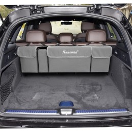 Car Trunk Organizer and Storage, Backseat Hanging Organizer for SUV, Truck, MPV, Waterproof, Collapsible Cargo Storage Bag with