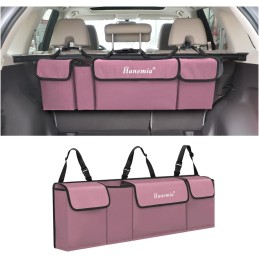 Car Trunk Organizer and Storage, Backseat Hanging Organizer for SUV, Truck, MPV, Waterproof, Collapsible Cargo Storage Bag with