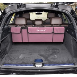 Car Trunk Organizer and Storage, Backseat Hanging Organizer for SUV, Truck, MPV, Waterproof, Collapsible Cargo Storage Bag with