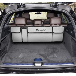 Car Trunk Organizer and Storage, Backseat Hanging Organizer for SUV, Truck, MPV, Waterproof, Collapsible Cargo Storage Bag with