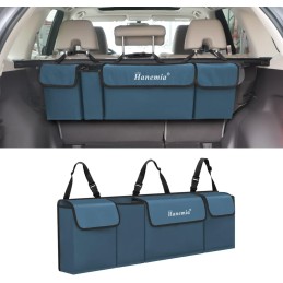 Car Trunk Organizer and Storage, Backseat Hanging Organizer for SUV, Truck, MPV, Waterproof, Collapsible Cargo Storage Bag with