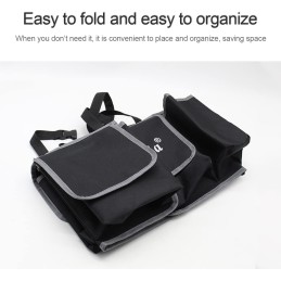 Car Trunk Organizer and Storage, Backseat Hanging Organizer for SUV, Truck, MPV, Waterproof, Collapsible Cargo Storage Bag with