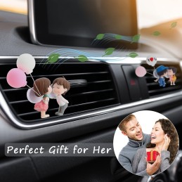Frienda 6 Pcs Daisy Flower Air Vent Clip Air Freshener Outlet Clip Car Air Conditioning Clip Charm Car Inter Decor(Red, Pink,