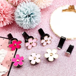 Frienda 6 Pcs Daisy Flower Air Vent Clip Air Freshener Outlet Clip Car Air Conditioning Clip Charm Car Inter Decor(Red, Pink,