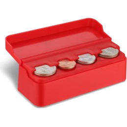 SINGARO Coin Holder for Car, Coin Change Organizer Compatible with Coins of Different Sizes, Dash-Mounted Holder Suitable for