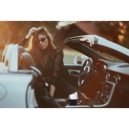 Ginsco Car Cup Holder Trash Can, Leakproof Mini Trash with Lid and 90 Bags, 2 Pack for Car and Home with 2 ABS Hooks, Black