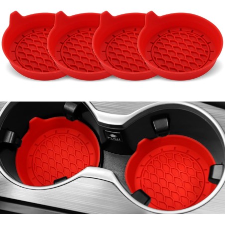 SINGARO Car Cup Holder Coaster, Silicone Cup Holder Insert, Universal Non-Slip Cup Holders, Car Accessories Interior for Women