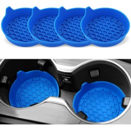 SINGARO Car Cup Holder Coaster, Silicone Cup Holder Insert, Universal Non-Slip Cup Holders, Car Accessories Interior for Women