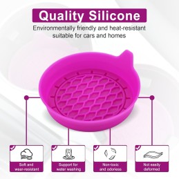 SINGARO Car Cup Holder Coaster, Silicone Cup Holder Insert, Universal Non-Slip Cup Holders, Car Accessories Interior for Women