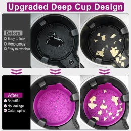 SINGARO Car Cup Holder Coaster, Silicone Cup Holder Insert, Universal Non-Slip Cup Holders, Car Accessories Interior for Women