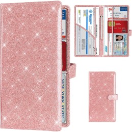 TOURSUIT Car Registration and Insurance Card Holder, Vehicle License Document Glove Box Compartment Organizer, Interior Car