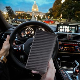 TOURSUIT Car Registration and Insurance Card Holder, Vehicle License Document Glove Box Compartment Organizer, Interior Car