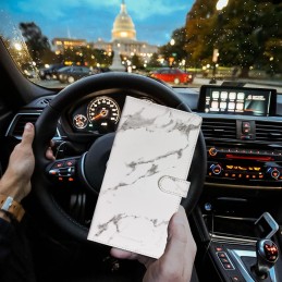 TOURSUIT Car Registration and Insurance Card Holder, Vehicle License Document Glove Box Compartment Organizer, Interior Car