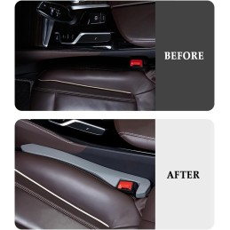 2PCS Car Seat Gap Filler,Super Flexible Car Side Seat Gap Filler Car interior Accessories,Universal Car Organizer Between Seats