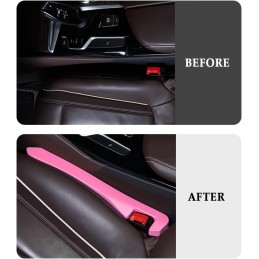 2PCS Car Seat Gap Filler,Super Flexible Car Side Seat Gap Filler Car interior Accessories,Universal Car Organizer Between Seats