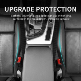 2PCS Car Seat Gap Filler,Super Flexible Car Side Seat Gap Filler Car interior Accessories,Universal Car Organizer Between Seats