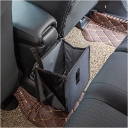 Fekey&JF Foldable Car Trash Can, Hanging Waterproof Leakproof Trash Can Storage Bag for Car with Large Capacity, Car Interior