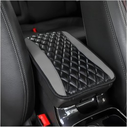 Car Center Console Cushion Pad, Universal Leather Waterproof Armrest Seat Box Cover Protector,Comfortable Car Decor Accessories