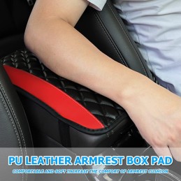 Car Center Console Cushion Pad, Universal Leather Waterproof Armrest Seat Box Cover Protector,Comfortable Car Decor Accessories