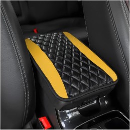 Car Center Console Cushion Pad, Universal Leather Waterproof Armrest Seat Box Cover Protector,Comfortable Car Decor Accessories