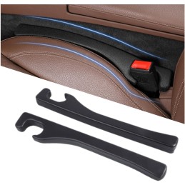 Car Seat Gap Filler 2 Pack, Universal Fit PU Leather Car Seat Gap Plug to Fill The Gap Between Seat and Console, Car Seat