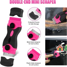 Viewsun 17pcs Car Cleaning Kit, Pink Car Interior Detailing Kit with High Power Handheld Vacuum, Detailing Brush Set, Windshield